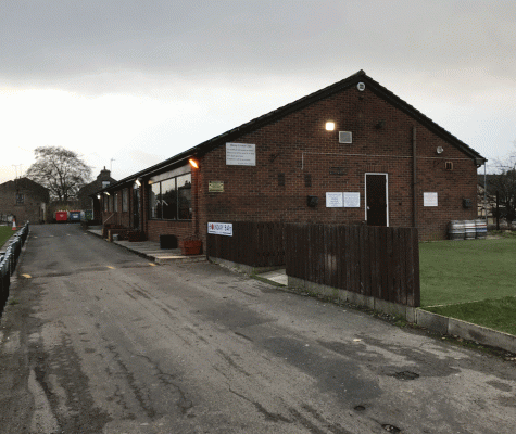 Exterior shot of Bacup Cricket Club pavilion