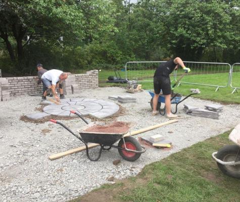 Work in progress on the memorial